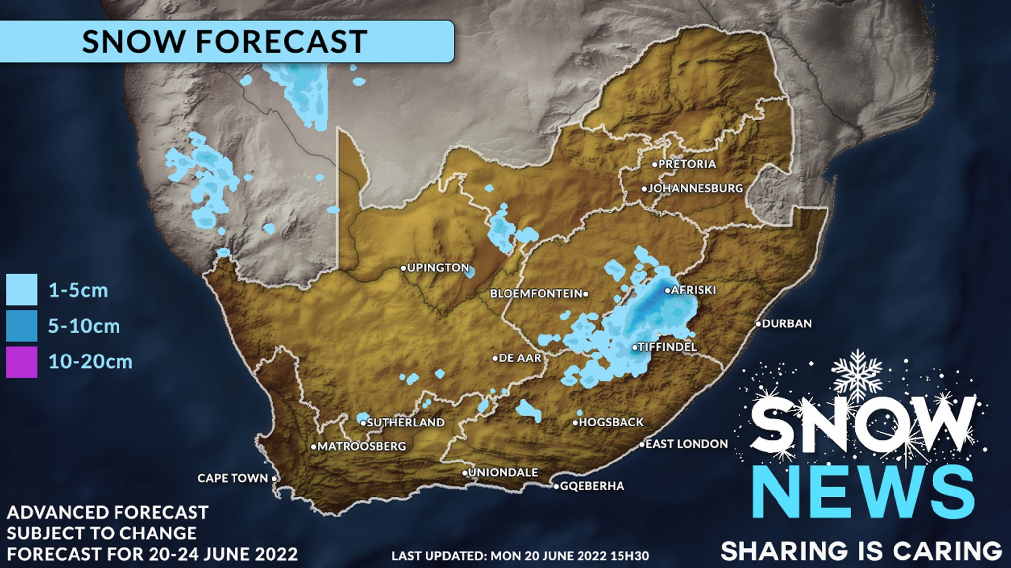 Namibia and parts of South Africa likely to see some snow Snow