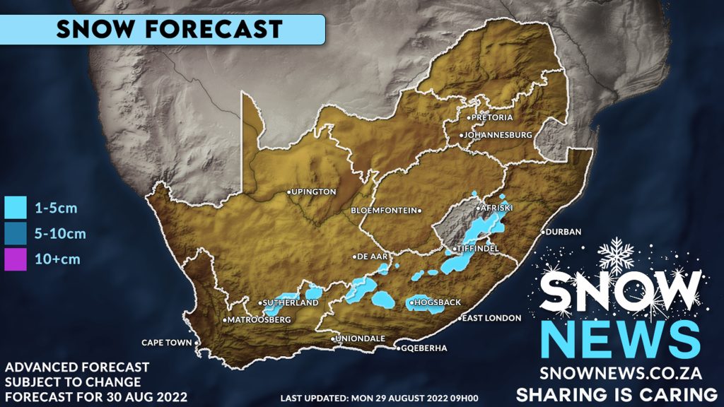 snow forecast south africa